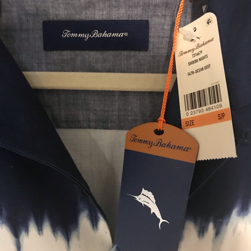 TOMMY BAHAMA | Shibori Nights Hawaiian Shirt S - Picture 3 of 3